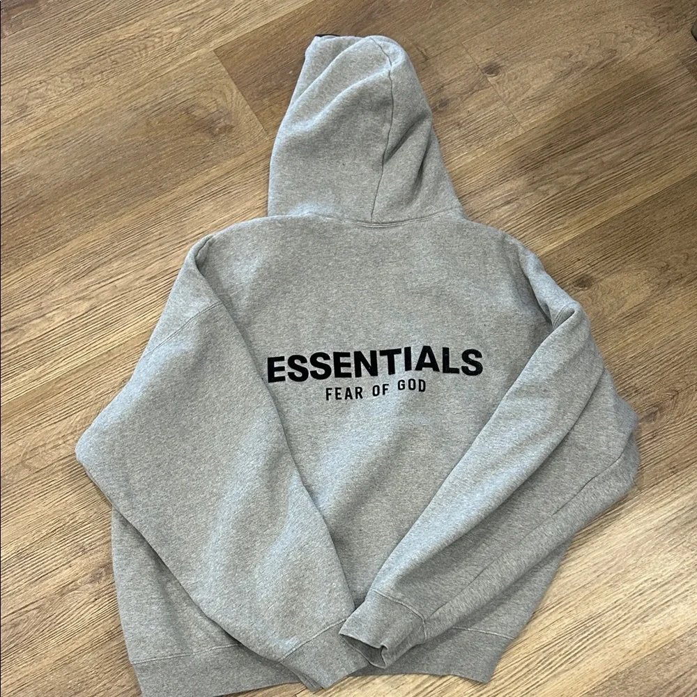 Fear of God Essentials Gray Hoodie - Picture 13 of 13